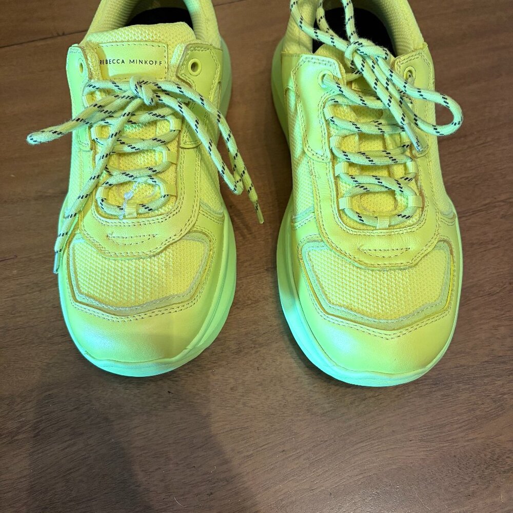 NWOT Rebecca Minkoff Neon Chunky/Platform Sneakers. Size 9